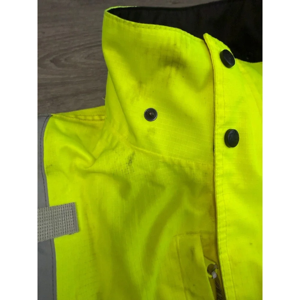 Ergodyne Work Gear High Visibility Neon Yellow‎ Black Safety Jacket Men XL